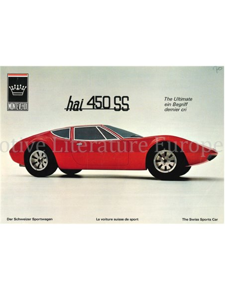 1970 MONTEVERDI HAI 450SS LEAFLET