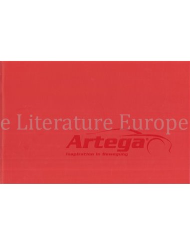 2009 ARTEGA GT BROCHURE DUITS | ENGELS