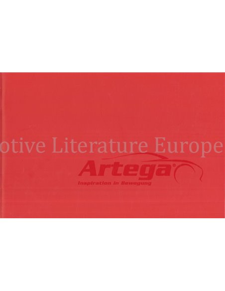 2009 ARTEGA GT BROCHURE DUITS | ENGELS