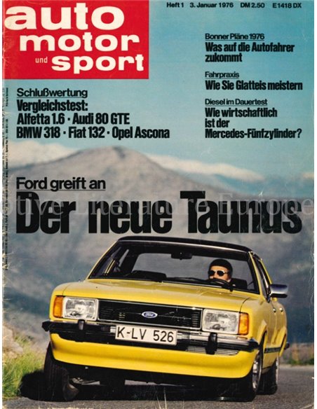 1976 AUTO MOTOR UND SPORT 01 DEUTSCH