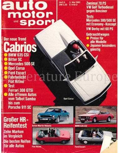 1982 AUTO MOTOR UND SPORT 09 DUITS