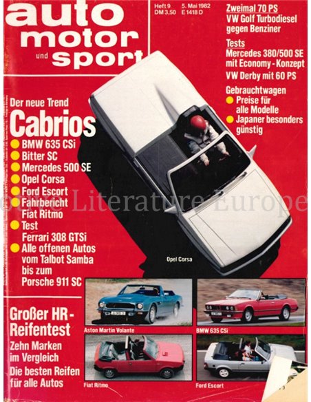 1982 AUTO MOTOR UND SPORT 09 DUITS