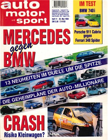 1994 AUTO MOTOR UND SPORT 11 GERMAN