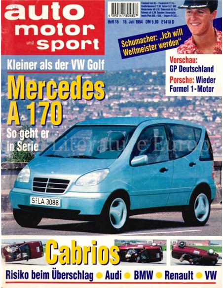 1994 AUTO MOTOR UND SPORT 15 DEUTSCH