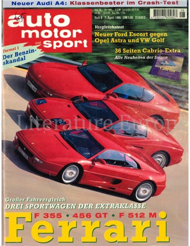 1995 AUTO MOTOR UND SPORT 08 GERMAN