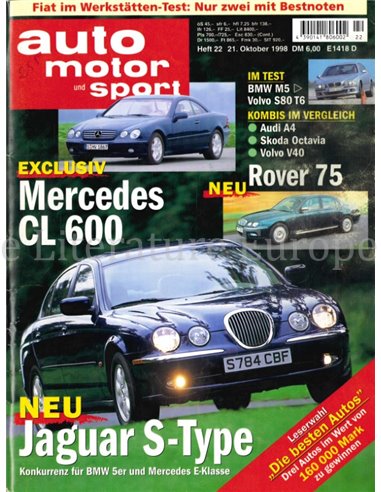 1998 AUTO MOTOR UND SPORT 22 DUITS