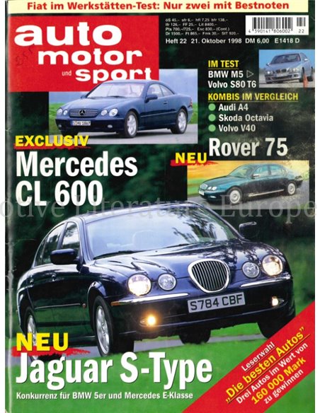 1998 AUTO MOTOR UND SPORT 22 DUITS