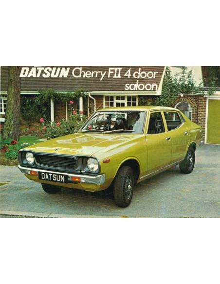 1977 DATSUN CHERRY FII 4-DOOR SALOON DATENBLATT ENGLISCH