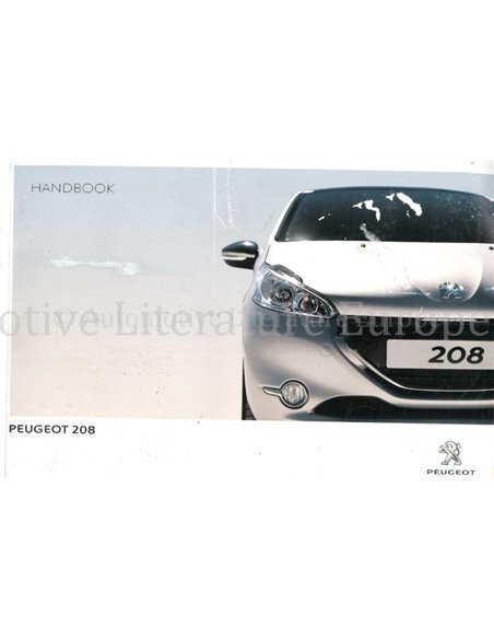 2013 PEUGEOT 208 OWNERS MANUAL ENGLISH