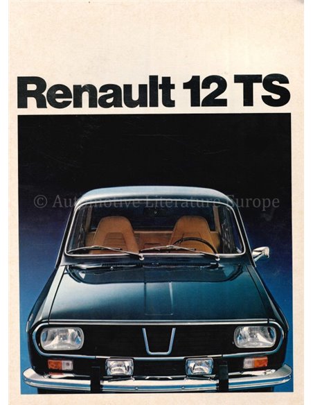 1975 RENAULT 12 TS PROSPEKT FRANZÖSISCH