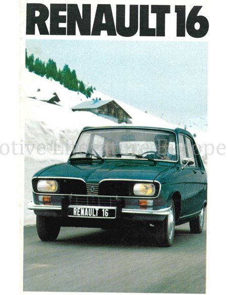 1980 RENAULT 16 BROCHURE FRANZÖSISCH