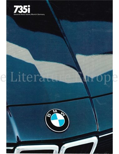 1985 BMW 7 SERIE BROCHURE ENGELS (USA)