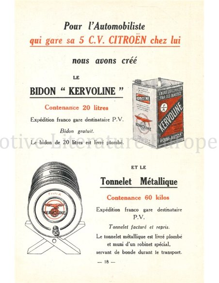 CITROËN 5 C.V. LUBRACATION GUIDE FRENCH