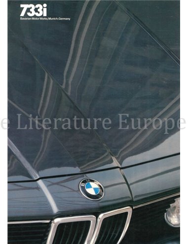 1983 BMW 7 SERIES BROCHURE ENGLISH