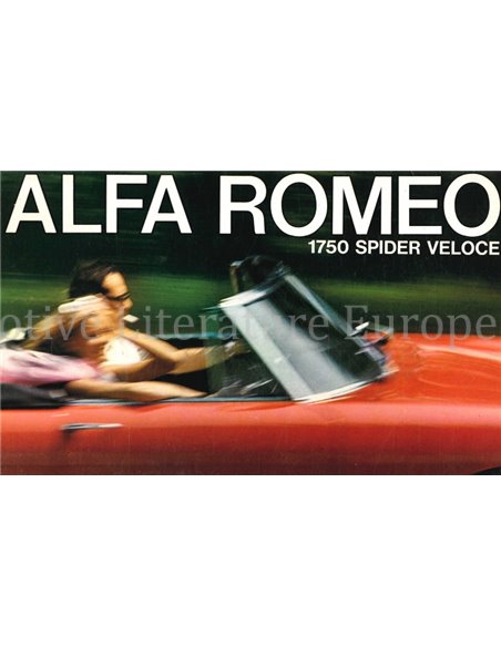 1970 ALFA ROMEO SPIDER 1750 PROSPEKT ENGLISCH