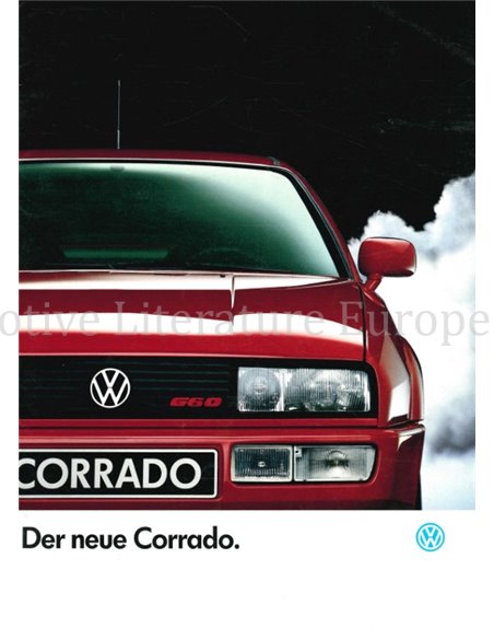 1988 VOLKSWAGEN CORRADO G60 BROCHURE DUITS