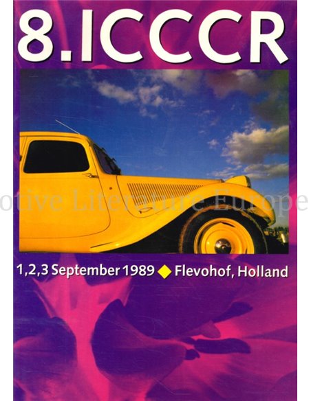 8.ICCCR, INTERNATIONAL CITROËN CAR CLUB RALLY (FLEVOHOF, HOLLAND - 1,2,3 SEPTEMBER 1989)