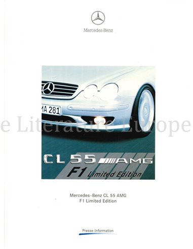 2000 MERCEDES BENZ CL 55 AMG F1 LIMITED EDITION PERSMAP DUITS