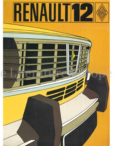 1970 RENAULT 12 BROCHURE FRANS