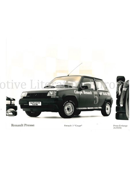 1984 RENAULT 5 GT TURBO PRESSEBILD