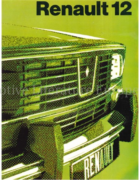 1971 RENAULT 12 BROCHURE FRANS