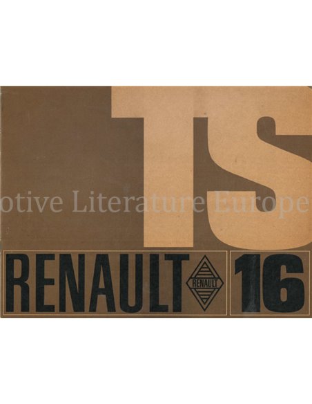 1969 RENAULT 16 TS BROCHURE FRANS