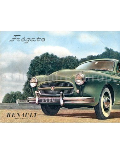 1955 RENAULT FREGATE BROCHURE NEDERLANDS