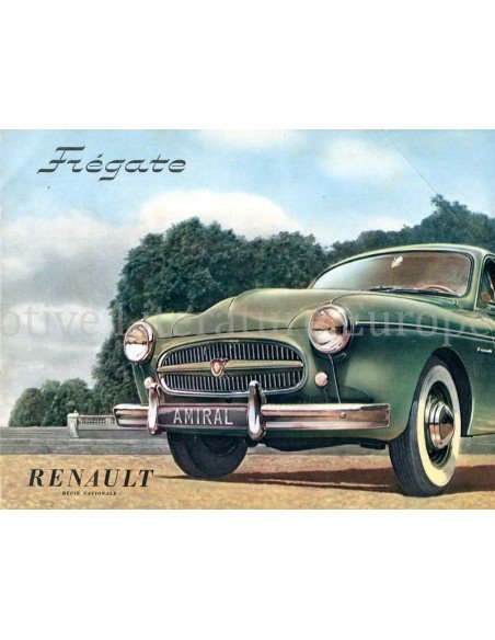 1955 RENAULT FREGATE BROCHURE NEDERLANDS