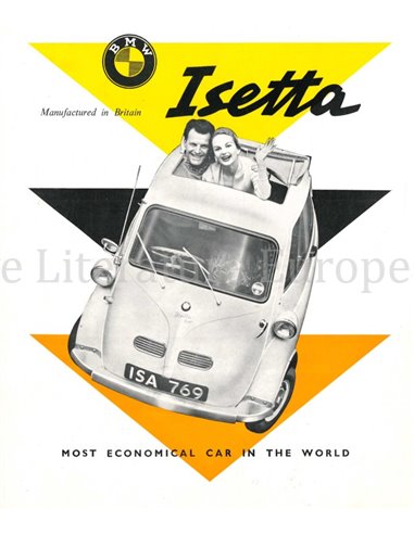 1957 BMW ISETTA PROSPEKT ENGLISCH