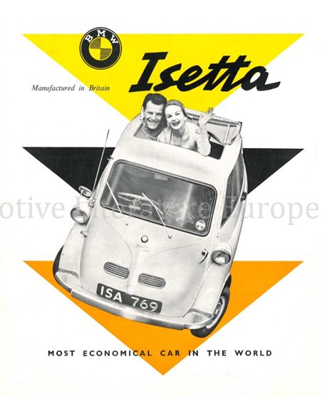 1957 BMW ISETTA PROSPEKT ENGLISCH