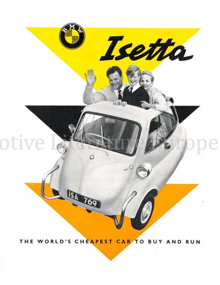 1957 BMW ISETTA PROSPEKT ENGLISCH