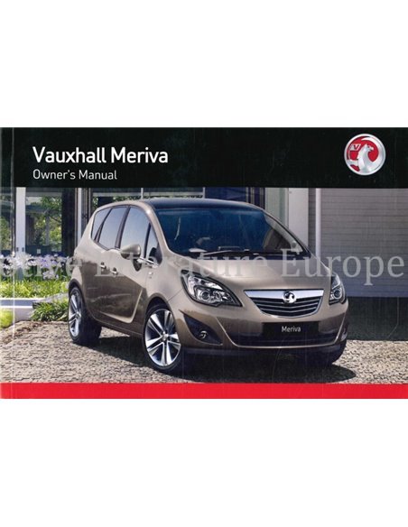 2012 VAUXHALL MERIVA BETRIEBSANNLEITUNG ENGLISCH