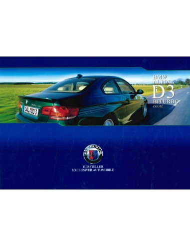 2008 BMW ALPINA D3 BITURBO BROCHURE DUITS