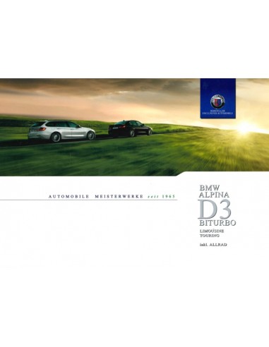 2014 BMW ALPINA D3 BITURBO BROCHURE DUITS