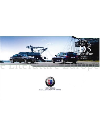 2011 BMW ALPINA D5 BITURBO SALOON | TOURING BROCHURE GERMAN