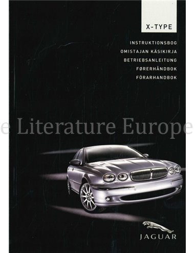 2005 JAGUAR X-TYPE OWNERS MANUAL NORWEGIAN