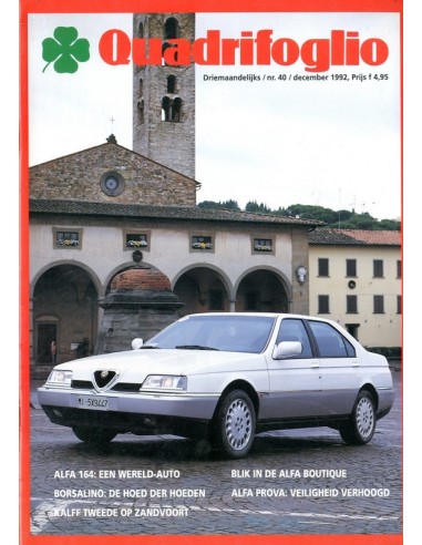 1992 ALFA ROMEO QUADRIFOGLIO MAGAZINE 40 NEDERLANDS