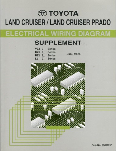 1999 TOYOTA LANDCRUISER / PRADO ELEKTRISCHE SCHEMA'S WERKPLAATSHANDBOEK ENGELS