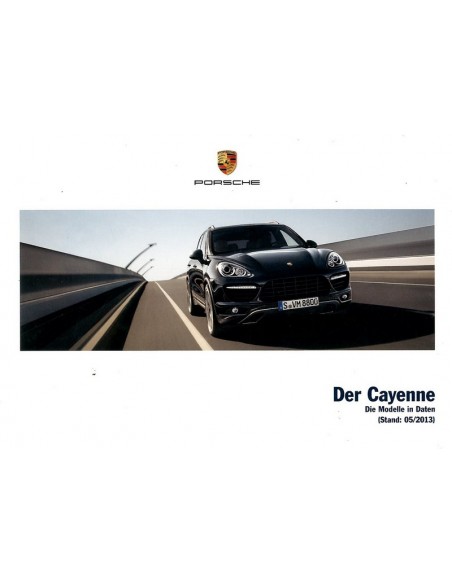 2014 PORSCHE CAYENNE HARDCOVER BROCHURE DUITS