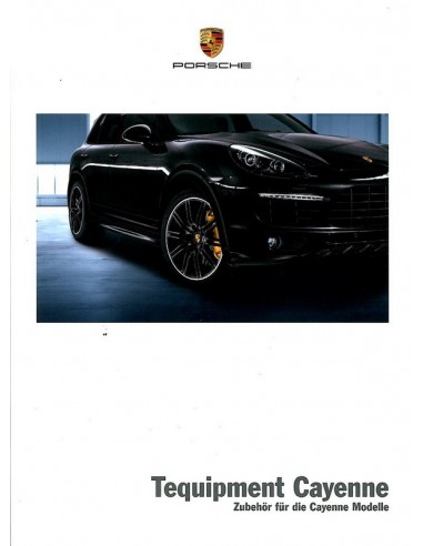 2013 PORSCHE CAYENNE TEQUIPMENT BROCHURE DUITS