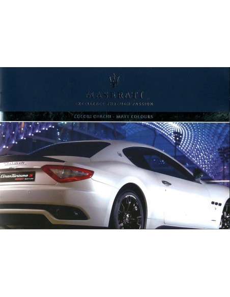 2010 MASERATI MATTE KLEUREN BROCHURE 