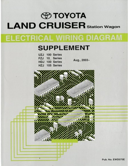 2003 TOYOTA LANDCRUISER / PRADO ELECTRISCHE SCHEMA'S WERKPLAATSHANDBOEK ENGELS