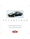 1994 VENTURI ATLANTIQUE BROCHURE FRANS