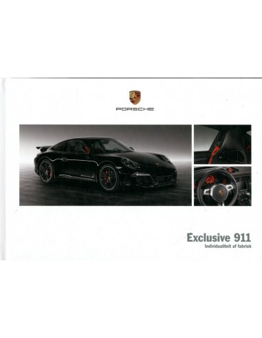 2013 PORSCHE 911 CARRERA EXCLUSIVE HARDCOVER BROCHURE NEDERLANDS