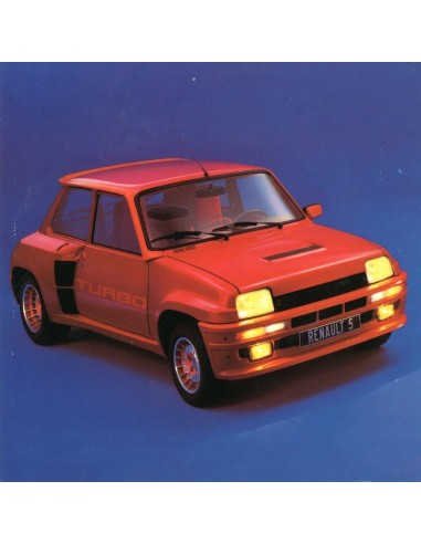 1981 RENAULT 5 TURBO PORTFOLIO BROCHURE NEDERLANDS