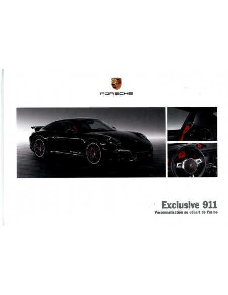 2014 PORSCHE 911 CARRERA EXCLUSIVE HARDCOVER BROCHURE FRANS