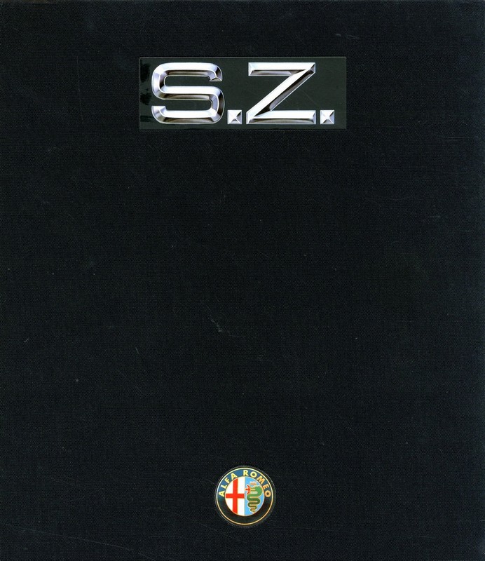 1990 alfa romeo sz hardcover brochure duits