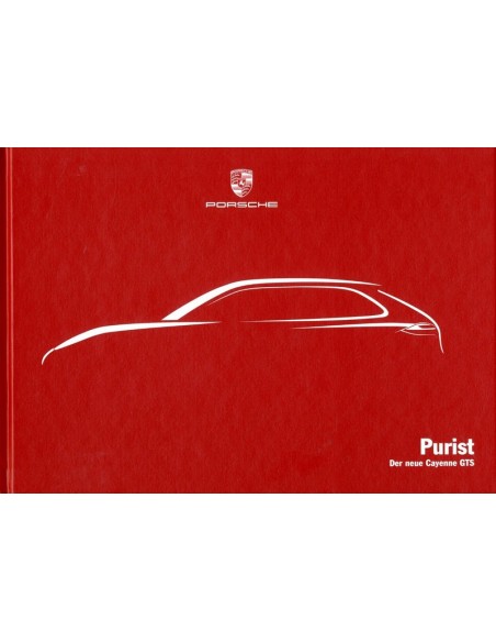 2012 PORSCHE CAYENNE GTS HARDCOVER BROCHURE DUITS