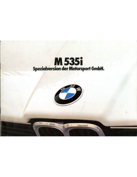 1980 BMW M 535I BROCHURE DUITS