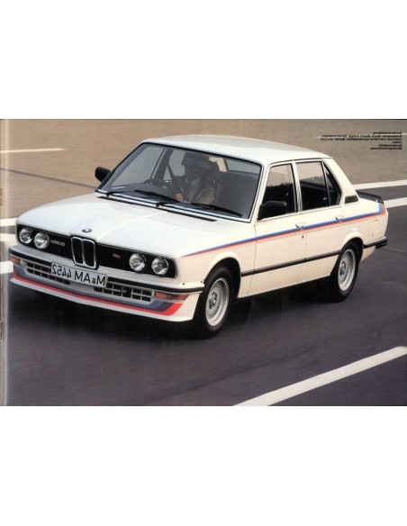 1980 BMW M 535I BROCHURE DUITS